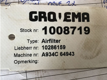 Vzdušný filtr LIEBHERR