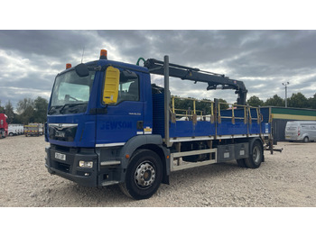 Nákladní automobil valníkový/ Plošinový, Auto s hydraulickou rukou Man TGM 18.250: obrázek 2