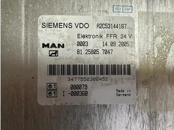 Řídicí blok pro Nákladní auto MAN SIEMENS VDO ELEKTRONIK FFR Steuergerät 81.25805.7047: obrázek 2