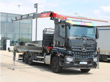 Nákladní automobil valníkový/ Plošinový, Auto s hydraulickou rukou Mercedes-Benz Arocs 2542, 6X2, EURO 6, CAMERA, PALFINGER PK 24: obrázek 2