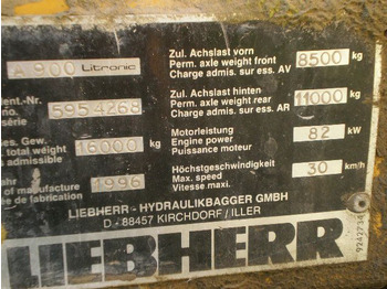 LIEBHERR A900LI  leasing LIEBHERR A900LI: obrázek 2