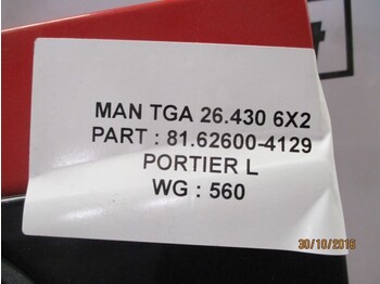 Kabina a interiér pro Nákladní auto MAN 81.62600-4119 Deur Links TGX TGA: obrázek 4