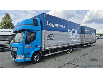 Plachtový nákladní auto DAF LF 260 FA EURO 6 valník s plachtou + hydraulické čelo - prodejné jen s přívěsem GTS P0471Z - cena je za celou soupravu: obrázek 2