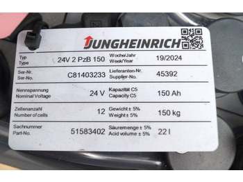 Akumulátor pro Manipulační technika Jungheinrich unknown | Battery 24 2PZB150 year 2024 weight 150 kg sn. C81403233 : obrázek 4