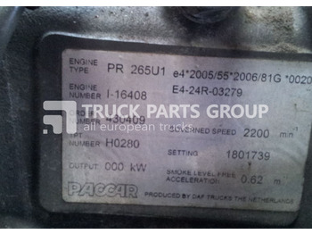 Motor pro Nákladní auto DAF engine PR26541 1-16408 PR26541 1-16408 by Paccar PR 265U1 EUR engine: obrázek 2 Motor pro Nákladní auto DAF engine PR26541 1-16408 PR26541 1-16408 by Paccar PR 265U1 EUR engine: obrázek 2
