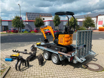 Mini rýpadlo, Přívěs Minibagger BK1300JSR + Anhänger + Zubehör *INKL.19% MWST*BERGER KRAUS*KUBOTA*JOYSTICK*SCHENKWARM*SOFORT!*: obrázek 5