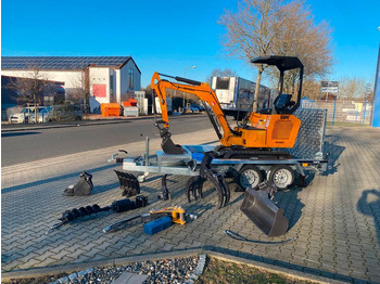 Mini rýpadlo, Přívěs Minibagger BK1500JS + Anhänger + Zubehör *INKL.19% MWST*KUBOTA*BERGER KRAUS*JOYSTICK*ZUBEHÖRPAKET GROß*SOFORT!*: obrázek 3