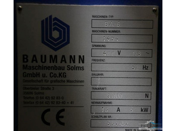Tiskařský stroj Baumann BA 6: obrázek 2 Tiskařský stroj Baumann BA 6: obrázek 2