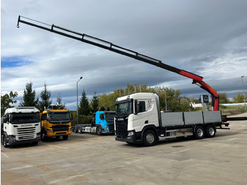 Nákladní automobil valníkový/ Plošinový, Auto s hydraulickou rukou SCANIA R450,  2018, PALFINGER PK 22002 +RC: obrázek 3