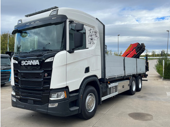 Nákladní automobil valníkový/ Plošinový, Auto s hydraulickou rukou SCANIA R450,  2018, PALFINGER PK 22002 +RC: obrázek 4