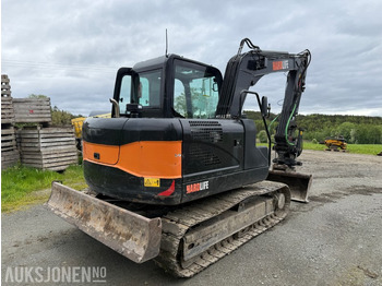 Rýpadlo 2019 Hardlife HE80 beltegraver med 882 timer! - Tiltrotator - 2 skuffer: obrázek 3