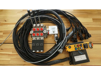 Stavební technika Monoblock hydraulic valve Galtech 3 sections 60 l/min 15 gpm 12 V + Remote radio Palfinger, Hiab, Fassi: obrázek 4