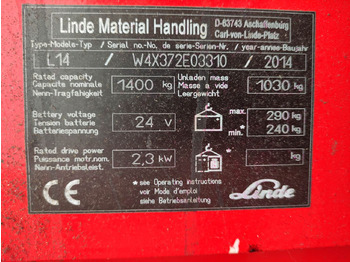 Stohovací vozík Linde L14-372: obrázek 5