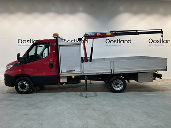 Dodávka valník Iveco Daily 35C16 Open Laadbak / HMF Kraan / Euro 6 / Compressor / Trekhaak 3500 KG / Airco / Cruise Control / 3-Zits / 69.100 KM !! / BPM VRIJ !!: obrázek 2