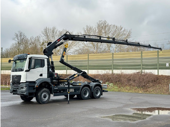 Hákový nosič kontejnerů, Auto s hydraulickou rukou MAN TGS 33.440 6x6 BB Abrollkipper+Kran Hiab 228-6: obrázek 2
