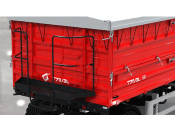 Nový Zemědělský přívěs Metal-Fach T711/1L – 8t Long dwuosiowa: obrázek 2