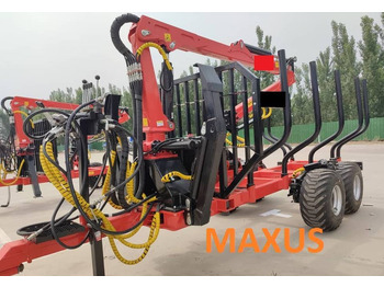 Nový Vyvážecí přívěs NEW MAXUS 12T Forest Trailer 2T Crane Warranty | НОВА Лісова причепа 12Т з Краном 2Т MAXUS Гарантія: obrázek 3