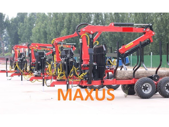 Nový Vyvážecí přívěs NEW MAXUS 12T Forest Trailer 2T Crane Warranty | НОВА Лісова причепа 12Т з Краном 2Т MAXUS Гарантія: obrázek 2