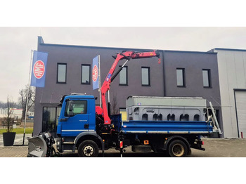 Auto s hydraulickou rukou, Nákladní automobil valníkový/ Plošinový MAN TGM BL 4x2 HDS HMF 810-K1 MCS + nowy żuraw kran crane: obrázek 2