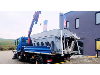 Auto s hydraulickou rukou, Nákladní automobil valníkový/ Plošinový MAN TGM BL 4x2 HDS HMF 810-K1 MCS + nowy żuraw kran crane: obrázek 4
