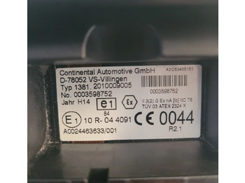 Tachograf pro Nákladní auto TACHOGRAF MERCEDES ACTROS A0024463633 R.2.1: obrázek 3 Tachograf pro Nákladní auto TACHOGRAF MERCEDES ACTROS A0024463633 R.2.1: obrázek 3