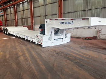 Nový Podvalníkový návěs pro dopravu těžké techniky TITAN 3 Axle Lowboy Trailer for Sale in Ghana: obrázek 4