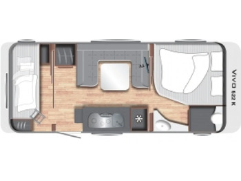 Karavan Wohnwagen LMC Vivo 522 K: obrázek 2