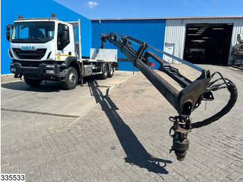 Nákladní automobil valníkový/ Plošinový, Auto s hydraulickou rukou Iveco Trakker 360 6X4, EURO 6, Palfinger, Remote: obrázek 4