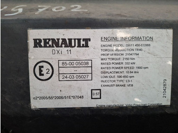 Motor Renault DXI11-450HP: obrázek 5 Motor Renault DXI11-450HP: obrázek 5