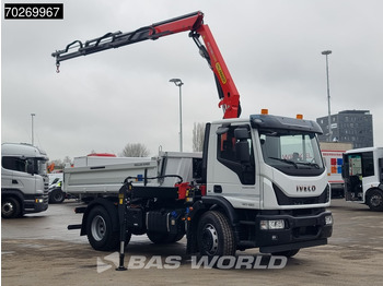 Nový Sklápěč, Auto s hydraulickou rukou Iveco Eurocargo 180E320 4X2 Steelsuspension 3-Seiten Palfinger PK12.501 Euro 6: obrázek 3