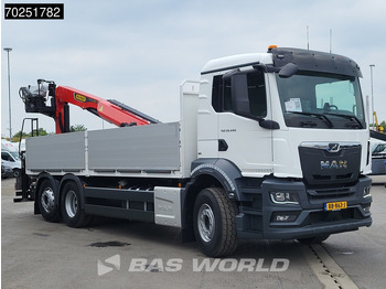 Nový Nákladní automobil valníkový/ Plošinový, Auto s hydraulickou rukou MAN TGS 26.440 6X2 NEW NL-Truck Palfinger PK 20.501 L TEC3 Kran Crane Baustoff Euro 6: obrázek 3