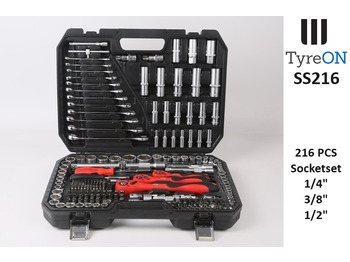 Vybavení garáže/ Dílny SS216 Professional Socket Set 216-piece 1/8 - 1/4 - 1/2 Inch - Chrome Vanadium: obrázek 2