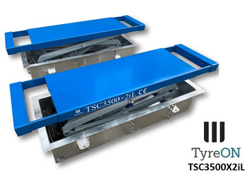 Vybavení garáže/ Dílny TSC3500X2iL In floor scissor lift - Double extensions - Recessed containers: obrázek 3