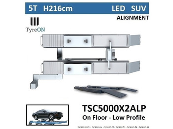 Vybavení garáže/ Dílny TSC5000X2A LP wheel alignment lift - On floor - Free wheel lifting system - 5.2 m lightened runways (76 cm wide) - Low profile - 5T: obrázek 2