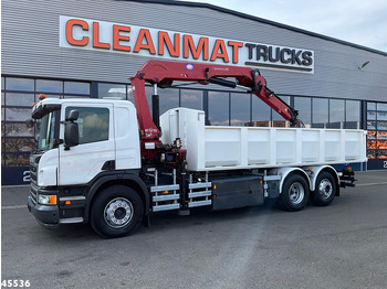 Sklápěč, Auto s hydraulickou rukou Scania P 340 Euro 6 CNG HMF 25 Tonmeter laadkraan Just 72.852 km!: obrázek 2