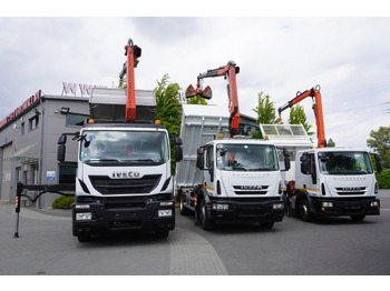 Nákladní automobil valníkový/ Plošinový, Auto s hydraulickou rukou IVECO Stralis 310 E6 / NEW 3-sided tipper / Fassi F135 crane with remote control: obrázek 3