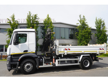 Nákladní automobil valníkový/ Plošinový, Auto s hydraulickou rukou MERCEDES-BENZ Arocs 1833 / 87,000 km!!! / Hds HIAB X-DUO 128 B-2 / three-sided tipper: obrázek 5