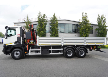 Auto s hydraulickou rukou RENAULT K380 6×4 / FASSI F175 crane 7.85 t / 120 thousand km! / 2-sided tipper: obrázek 5