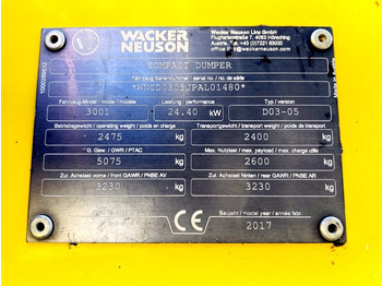 Mini-sklápěčka Neuson 3001 (3861): obrázek 3