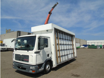 Nákladní auto, Auto s hydraulickou rukou MAN TGL 8.180 + PALFINGER + GLASS TRUCK + MANUAL: obrázek 2