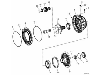 Náprava a díly CASE