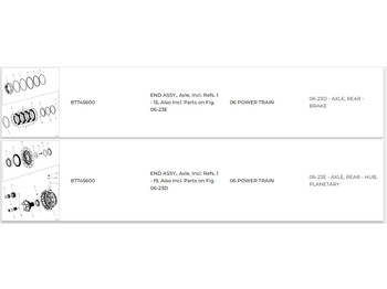 Náprava a díly CASE