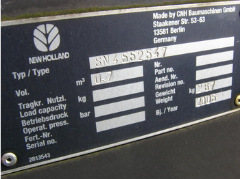 Nakládací lžíce NEW HOLLAND