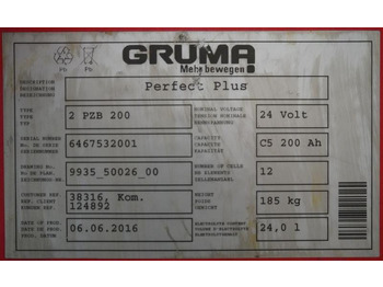 Akumulátor GRUMA 24 Volt 2 PzB 200 Ah: obrázek 2