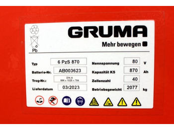 Akumulátor pro Manipulační technika GRUMA 80 Volt 6 PzS 870 Ah: obrázek 5