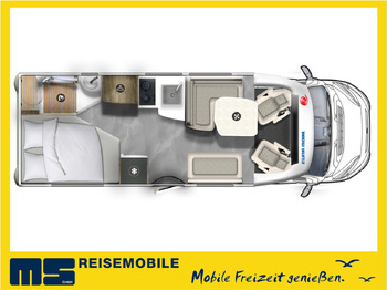 Polointegrovaný obytný vůz EURA MOBIL