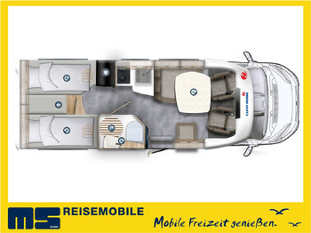 Polointegrovaný obytný vůz Eura Mobil PROFILA T 695 EB/MOD.2025/MONDIAL/140PS/EINZELB.: obrázek 2