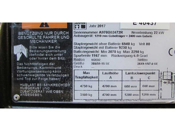 Elektrický vysokozdvižný vozík Hyster J5.0 XN6 Advance: obrázek 5