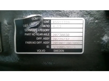 Zadní náprava pro Nákladní auto Volvo Differentieel RSS1132A: obrázek 2