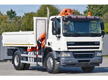 Sklápěč, Auto s hydraulickou rukou DAF CF 75.310 Kipper 4,30 m + KRAN * TOPZUSTAND: obrázek 4